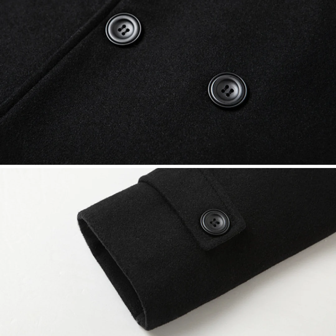Silvan | Elegant Style Double-Breasted Wool Coat in Premium Wool - Image 6