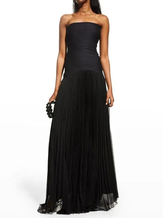 Long Off-Shoulder Dress with Elegant Solid Stitching - Image 4