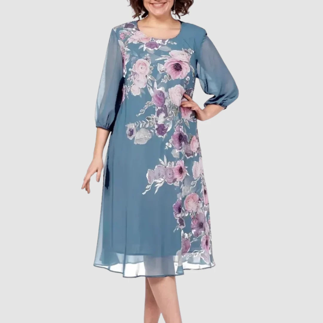 Sophisticated Floral Dress - Image 2