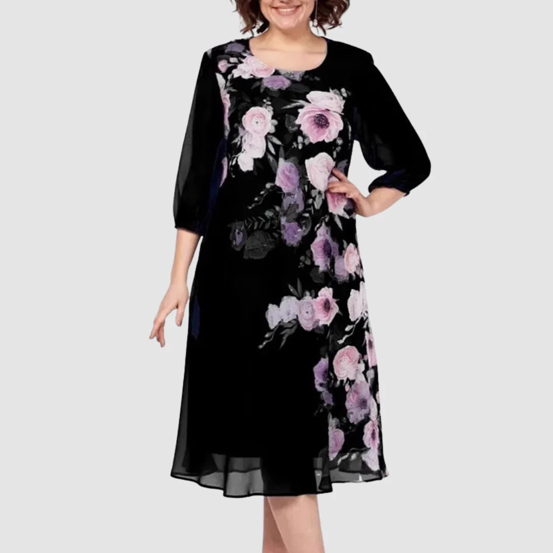 Sophisticated Floral Dress - Image 3