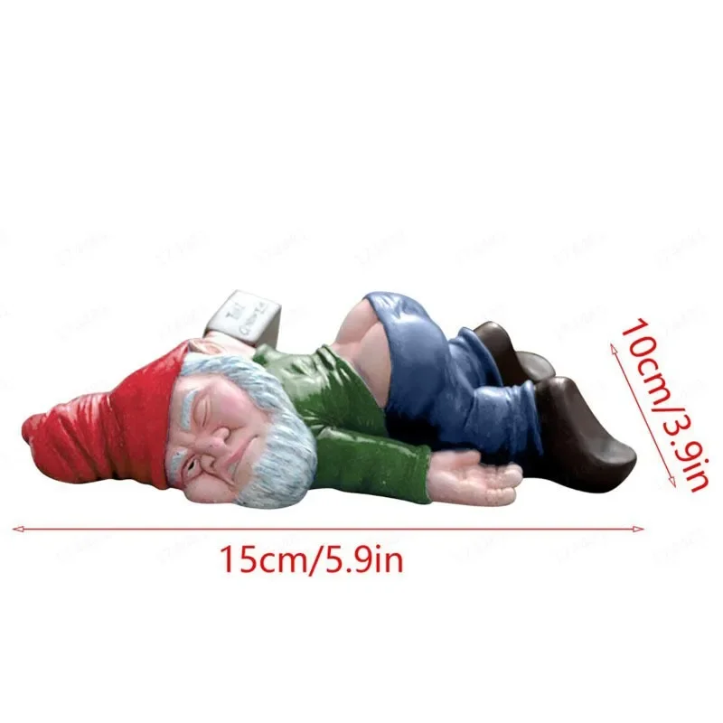 Talaria - Funny Drunk Garden Gnome Made of Weatherproof Resin for Indoor and Outdoor Use, Perfect for Laughter and Decoration - Image 7