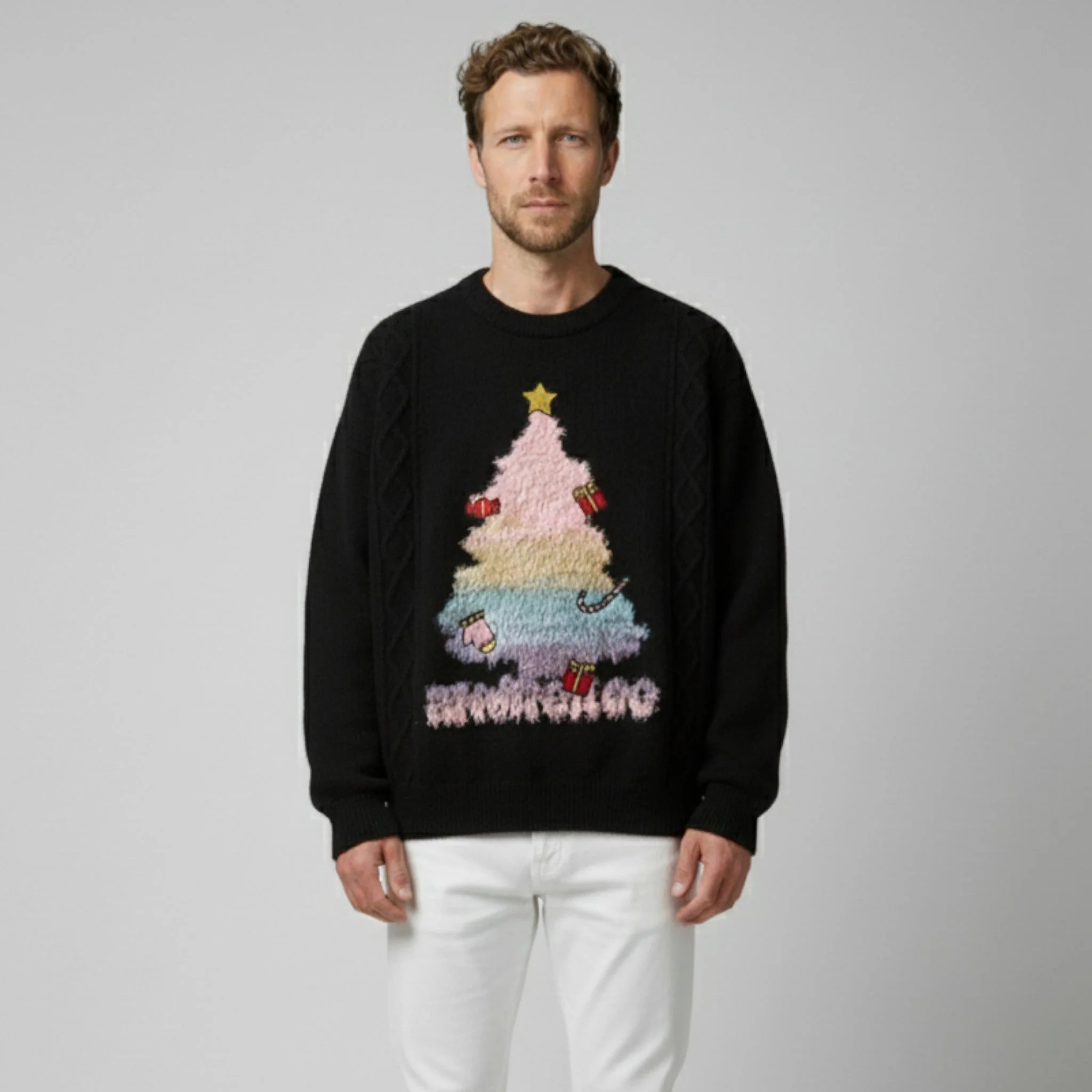 Timeless men's casual knitted sweater for fall with a stylish look - Image 7