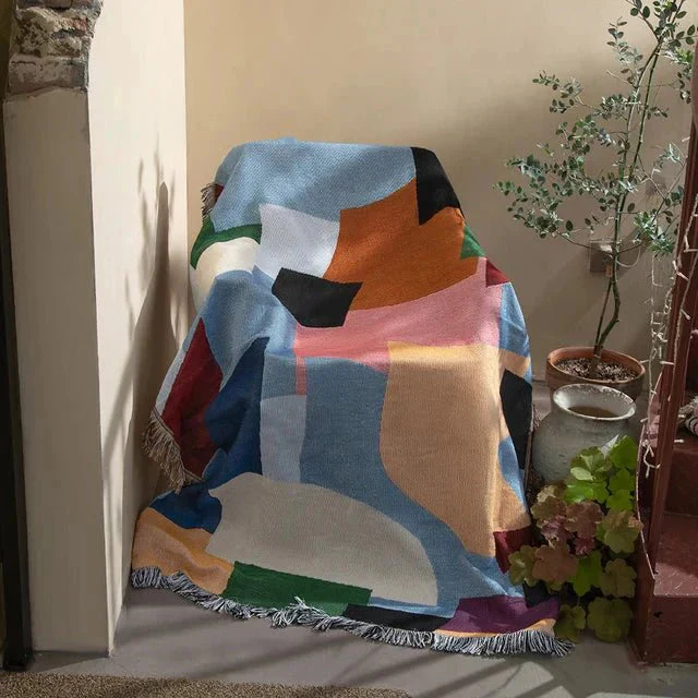 Trendy Woven Wall Tapestry Throw – Modern Home Decor and Stylish Interior Accent - Image 15