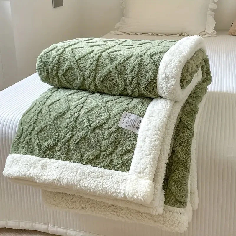 Ultra Soft Fluffy Sherpa Fleece Blanket - Warm and Comfortable Throw for Indoor and Outdoor Relaxation - Image 10