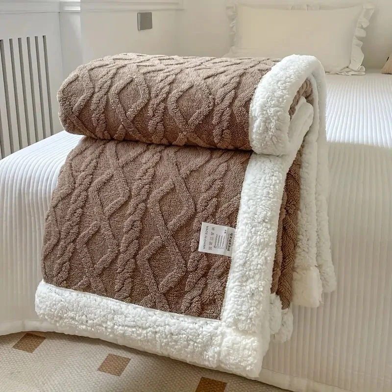 Ultra Soft Fluffy Sherpa Fleece Blanket - Warm and Comfortable Throw for Indoor and Outdoor Relaxation - Image 5