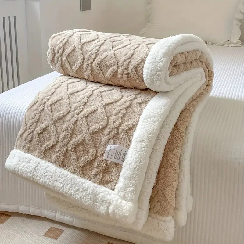 Ultra Soft Fluffy Sherpa Fleece Blanket - Warm and Comfortable Throw for Indoor and Outdoor Relaxation - Image 6