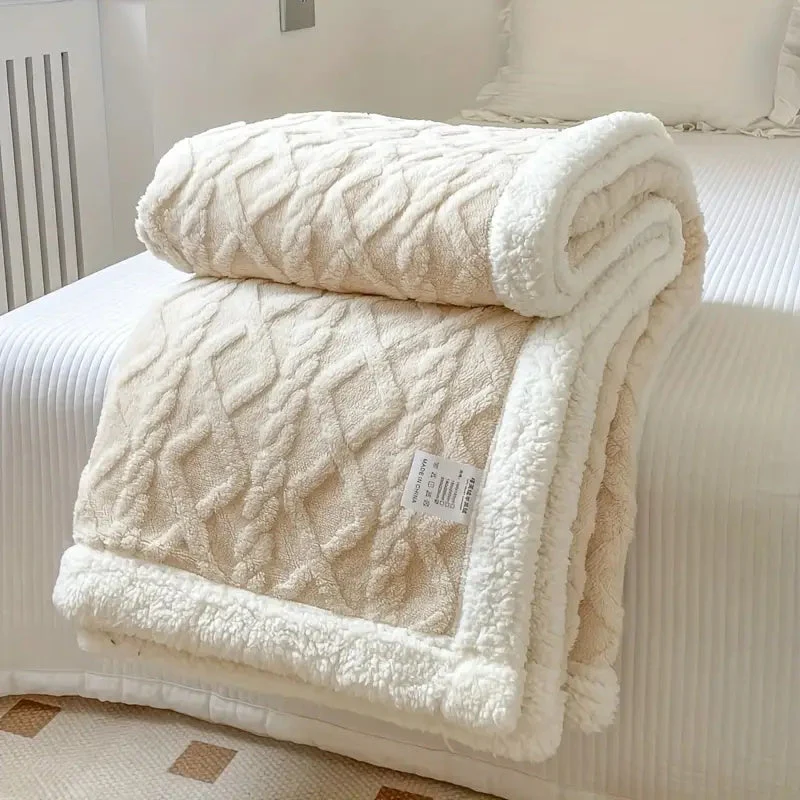 Ultra Soft Fluffy Sherpa Fleece Blanket - Warm and Comfortable Throw for Indoor and Outdoor Relaxation - Image 7