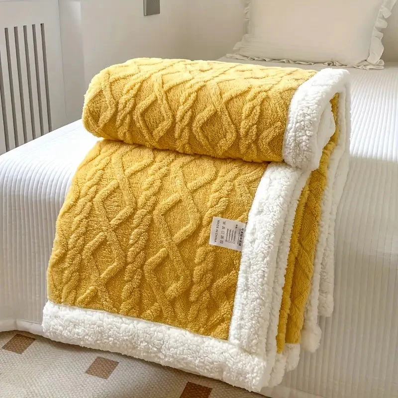 Ultra Soft Fluffy Sherpa Fleece Blanket - Warm and Comfortable Throw for Indoor and Outdoor Relaxation - Image 9