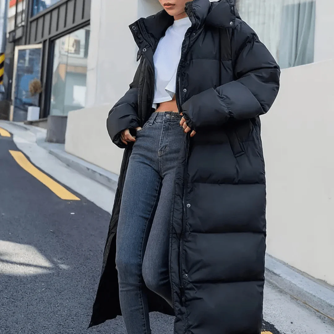 Viola – Comfortable and stylish long quilted jacket for ultimate comfort - Image 5