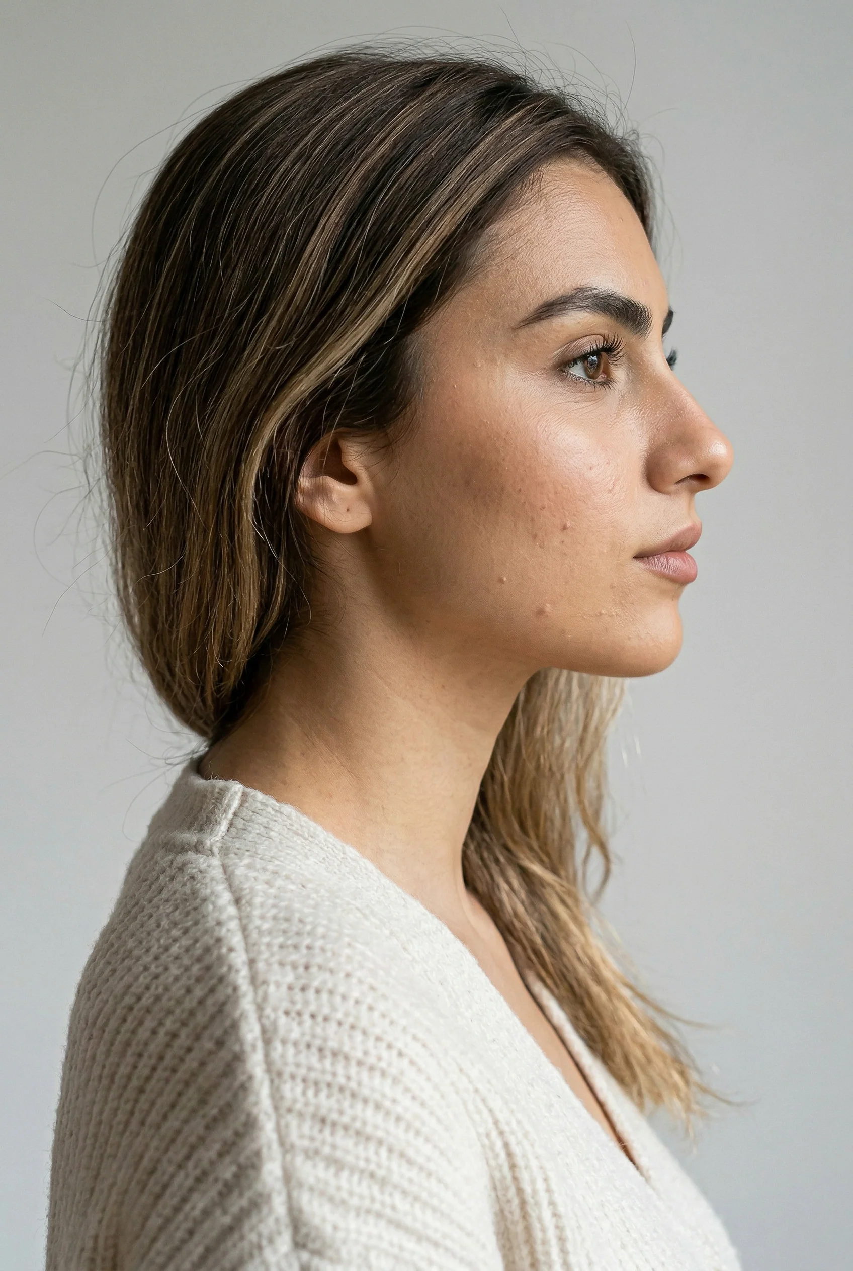Women's  Cardigan Featuring an Asymmetrical Hem - Image 3