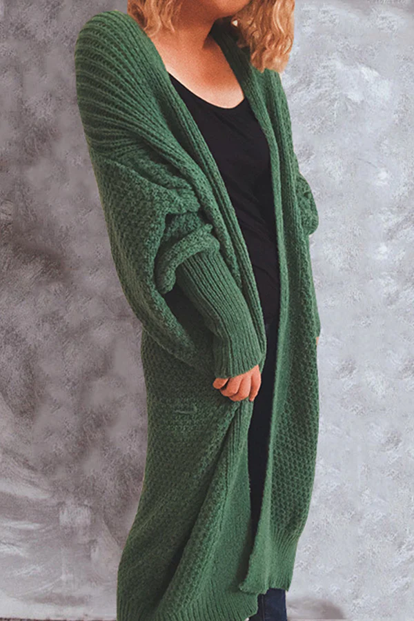 Zarae - Cozy Long Open-Front Sweater Cardigan - Image 10