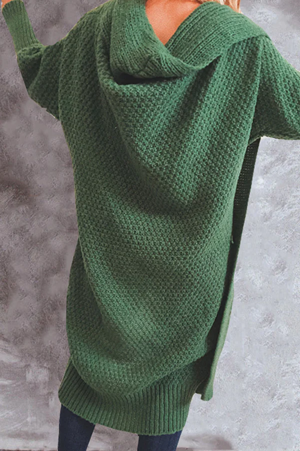 Zarae - Cozy Long Open-Front Sweater Cardigan - Image 11