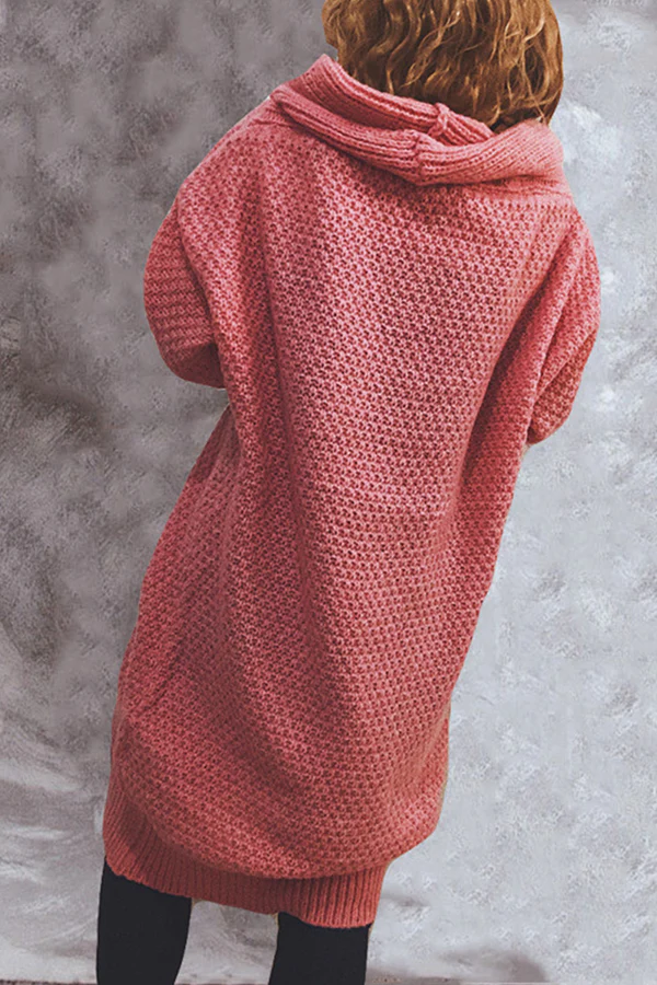 Zarae - Cozy Long Open-Front Sweater Cardigan - Image 7