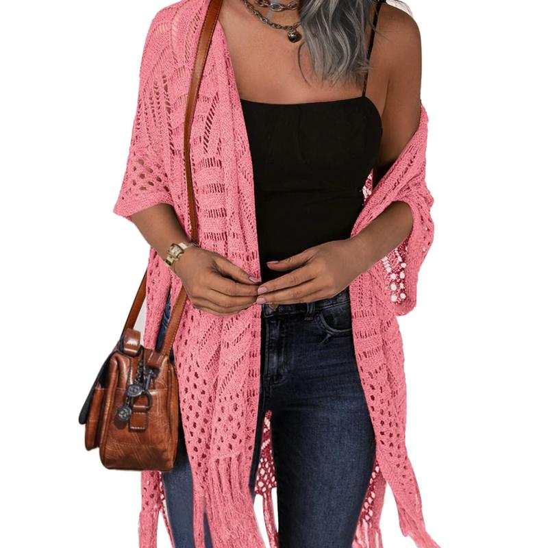 Breezy Summer Hollow-Out Tassel Outerwear for Effortless Style - Image 5